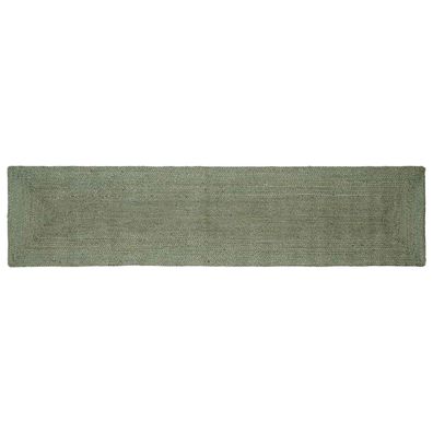 vidaXL Bereichsteppiche Rechtwinklig Olive Grün 60 x 250 cm Jute