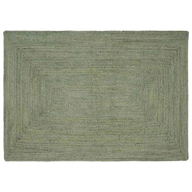 vidaXL Bereichsteppiche Rechtwinklig Olive Grün 120 x 170 cm Jute
