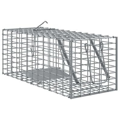 vidaXL Tierfalle Anthrazit 31 x 13 x 12cm Stahl