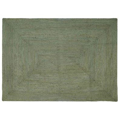vidaXL Bereichsteppiche Rechtwinklig Olive Grün 200 x 290 cm Jute