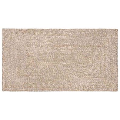 vidaXL Bereichsteppiche Natürlich und Weiß 80 x 150 cm Jute