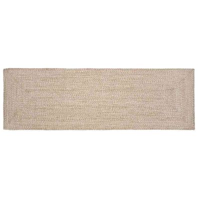 vidaXL Bereichsteppiche Natürlich und Weiß 80 x 200 cm Jute