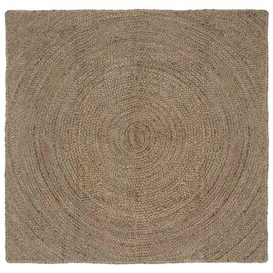 vidaXL Bereichsteppiche Grau 120 x 120 cm Jute