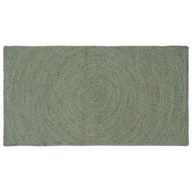 vidaXL Bereichsteppiche Olive Grün 100 x 200 cm Jute