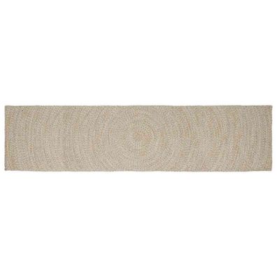 vidaXL Bereichsteppiche Natürlich und Weiß 60 x 400 cm Jute