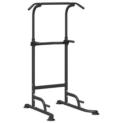 vidaXL Power Turm Dip Station Schwarz 102 x 95 x 210 cm