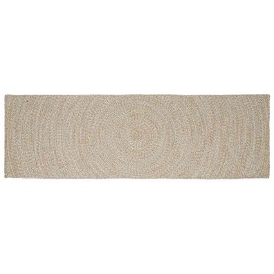 vidaXL Bereichsteppiche Natürlich und Weiß 80 x 200 cm Jute
