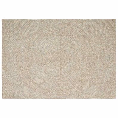 vidaXL Bereichsteppiche Natürlich und Weiß 200 x 290 cm Jute