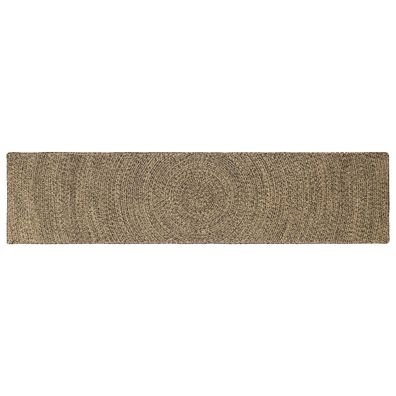 vidaXL Bereichsteppiche Natürlich und Schwarz 60 x 200 cm Jute