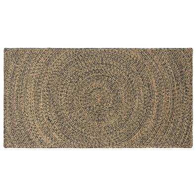 vidaXL Bereichsteppiche Natürlich und Schwarz 100 x 200 cm Jute