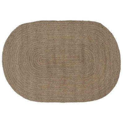vidaXL Bereichsteppiche Grau 122 x 183 cm Jute