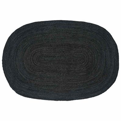 vidaXL Bereichsteppiche Dunkelgrau 122 x 183 cm Jute