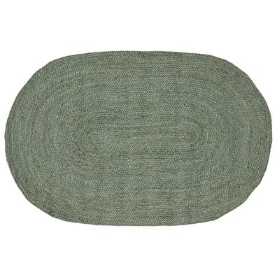 vidaXL Bereichsteppiche Olive Grün 100 x 152 cm Jute