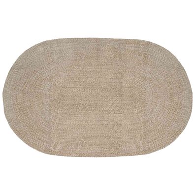 vidaXL Bereichsteppiche Weiß 152 x 245 cm Jute