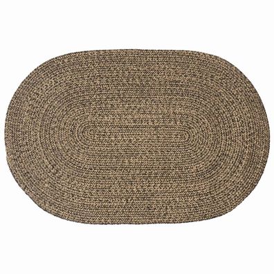 vidaXL Bereichsteppiche Schwarz 122 x 183 cm Jute