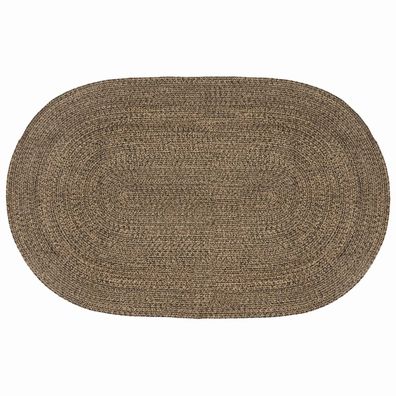 vidaXL Bereichsteppiche Schwarz 205 x 305 cm Jute