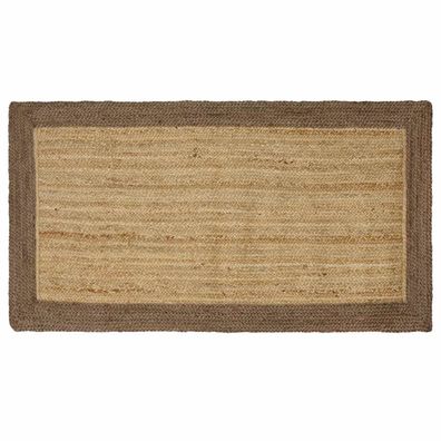 vidaXL Bereichsteppiche Grau 80 x 150 cm Jute