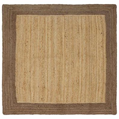 vidaXL Bereichsteppiche Grau 160 x 160 cm Jute