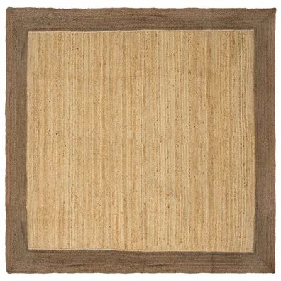 vidaXL Bereichsteppiche Grau 300 x 300 cm Jute