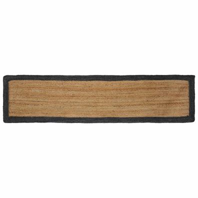 vidaXL Bereichsteppiche Dunkelgrau 60 x 300 cm Jute