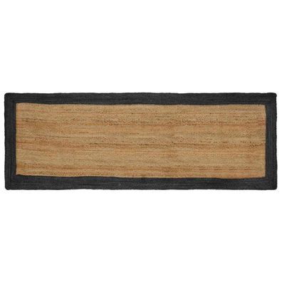 vidaXL Bereichsteppiche Dunkelgrau 80 x 300 cm Jute