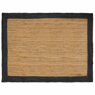 vidaXL Bereichsteppiche Dunkelgrau 200 x 290 cm Jute
