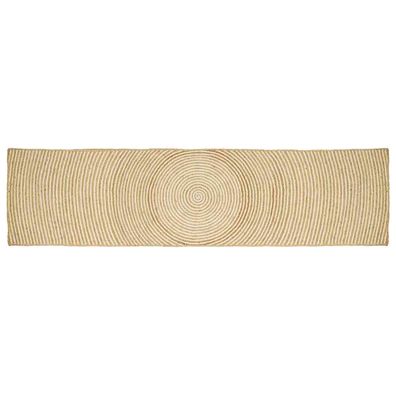 vidaXL Bereichsteppiche Weiß 60 x 400 cm Jute