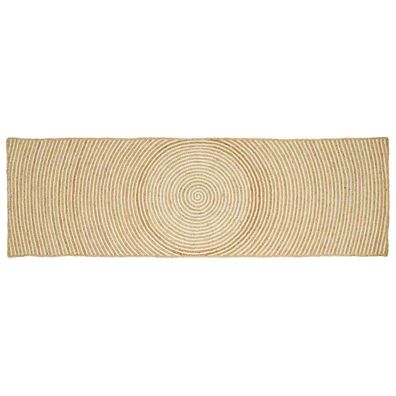 vidaXL Bereichsteppiche Weiß 80 x 200 cm Jute