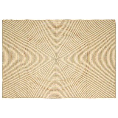 vidaXL Bereichsteppiche Weiß 160 x 230 cm Jute