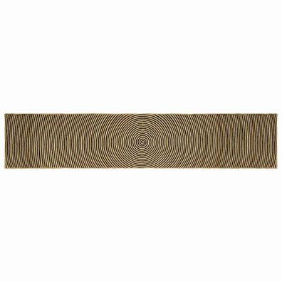 vidaXL Bereichsteppiche Schwarz 60 x 400 cm Jute