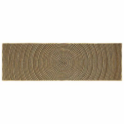 vidaXL Bereichsteppiche Schwarz 80 x 250 cm Jute