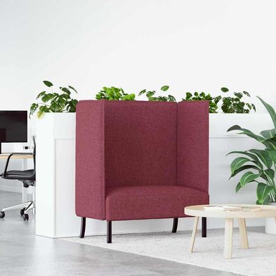 vidaXL Hoher Rücken Sofa 101cm Weinrot Stoff