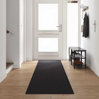 vidaXL Teppichläufer Anthrazit 80 x 500 cm 100% Polypropylen