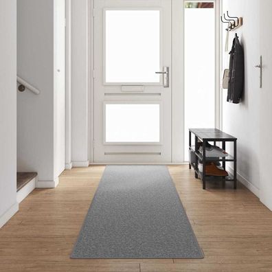 vidaXL Teppichläufer Hellgrau 80 x 500 cm 100% Polypropylen