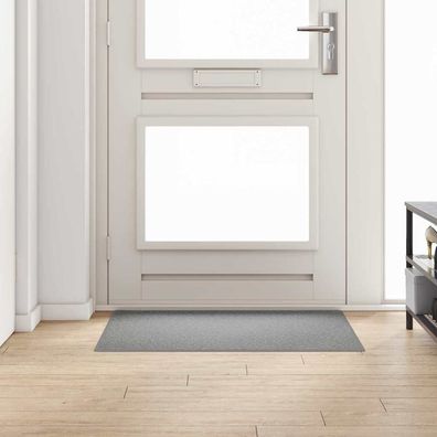 vidaXL Teppichläufer Hellgrau 100 x 100 cm 100% Polypropylen