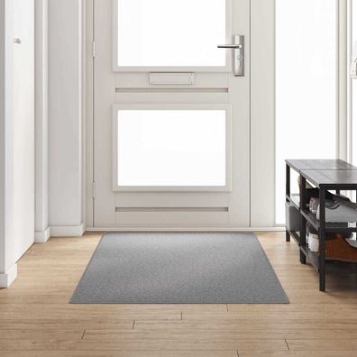 vidaXL Teppichläufer Hellgrau 100 x 250 cm 100% Polypropylen