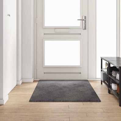 vidaXL Teppichläufer Grau 100 x 200 cm 100% Polypropylen Tuft