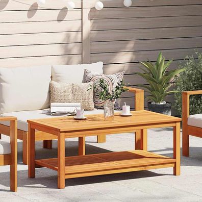 vidaXL Beistelltisch Öl-Natur 110 x 55 x 45 cm Massivholz Akazie