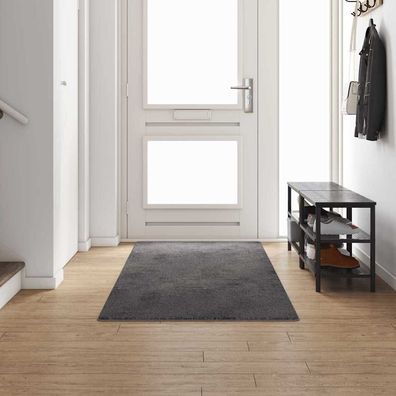 vidaXL Teppichläufer Grau 100 x 300 cm 100% Polypropylen Tuft