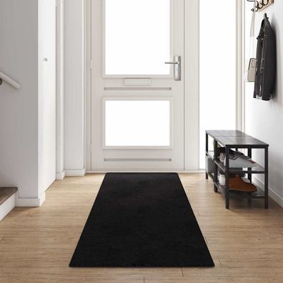 vidaXL Teppichläufer Schwarz 80 x 400 cm 100% Polypropylen Tuft