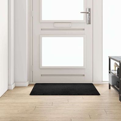 vidaXL Teppichläufer Schwarz 100 x 100 cm 100% Polypropylen Tuft