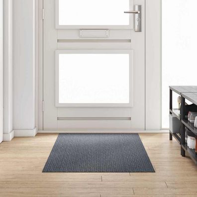vidaXL Teppichläufer Grau 80 x 200 cm Stoff