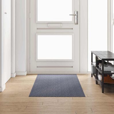 vidaXL Teppichläufer Hellgrau 80 x 250 cm Stoff