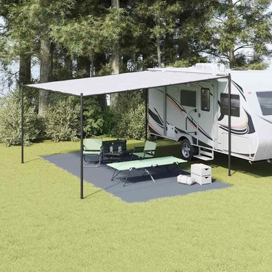 vidaXL Zeltteppich Blau und Grau 600 x 300 cm Polyethylen