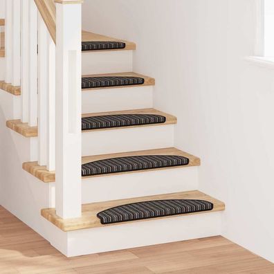 vidaXL Selbstklebende Treppenschoner 15 pcs Anthrazit 65 x 21 x 4 cm