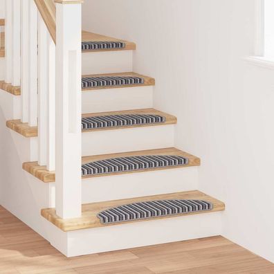 vidaXL Selbstklebende Treppenschoner 15 pcs Grau 65 x 21 x 4 cm