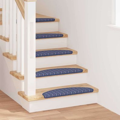 vidaXL Selbstklebende Treppenschoner 15 pcs Blau 65 x 21 x 4 cm