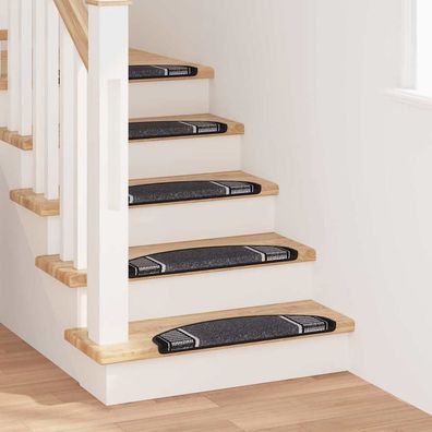 vidaXL Selbstklebende Treppenschoner 15 pcs Anthrazit 65 x 21 x 4 cm