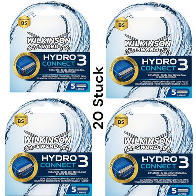 Wilkinson Hydro Connect 3 Rasierklingen 20 Stück DHL Versand Gillette kompatibel