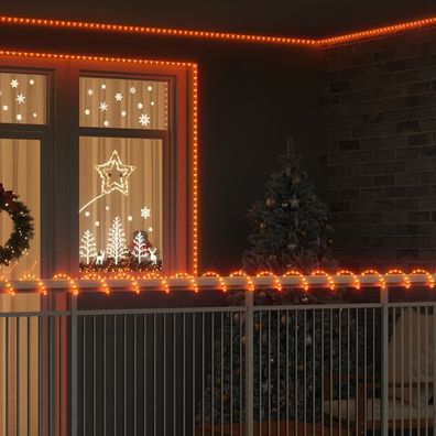 vidaXL Lichtseil mit 240 LEDs Warmes Weiß 10 m PVC